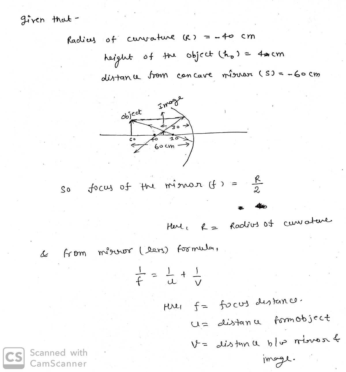 Physics homework question answer, step 1, image 1